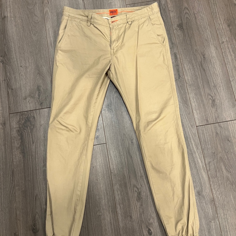 Superdry Men's Khaki Joggers